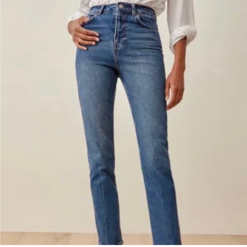 REFORMATION Classic High Rise Straight Leg Jeans